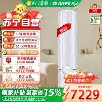 格力空调臻新风变频冷暖2匹 一级能效净菌自洁双向换气UVC除菌wifi 智控 家用智能客厅立式空调柜机 2匹 一级能