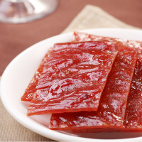 满300减210[三只松鼠_猪肉脯自然片150g]原味休闲零食卤味小吃靖江特产猪肉干