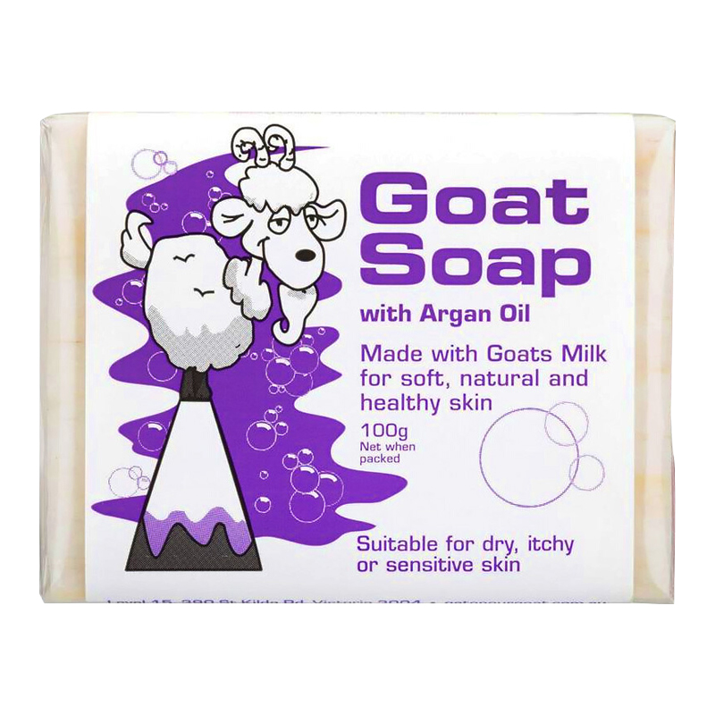 澳洲进口goat soap手工山羊奶皂摩洛哥油味香皂100g/块 保湿补水滋润