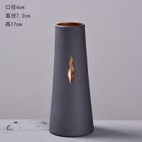 现代简约陶瓷插花花瓶创意客厅电视柜干花器中国风家居装饰品摆件 三维工匠 缮瓷花器{手绘}款一 中等