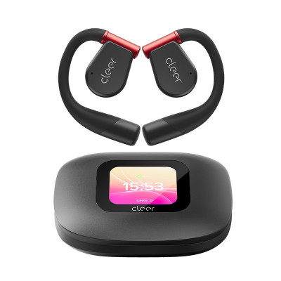 cleer2024[郎朗推荐]ARC3暗夜红不入耳开放式杜比声空间音频AI智能无线蓝牙耳机 运动版