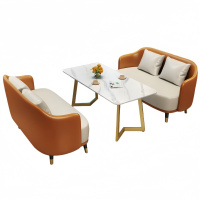 悦兴诚接待沙发组合130*62*75cm(2+2+茶几)套