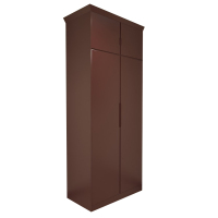 创世人 更衣柜木衣柜储物柜宿舍公寓双人收纳柜