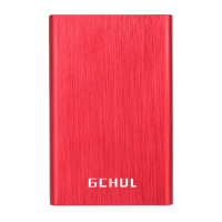 杰储(GCHUL) T1000 1T USB3.0 2.5英寸磨砂红色 移动硬盘 (计价单位:个) 磨砂红色