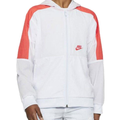 Nike/耐克连帽外套运动休闲舒适梭织大童夹克CJ7895-085 Z