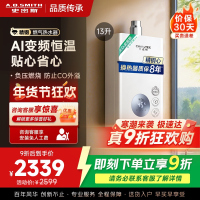 AO史密斯佳尼特13升燃气热水器佳尼特 不锈钢换热器8年包换 精控恒温 抗风防冻JSQ26-TC1