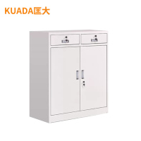 匡大 文件柜钢制储物柜铁皮文件柜 中二斗矮柜 KDT243