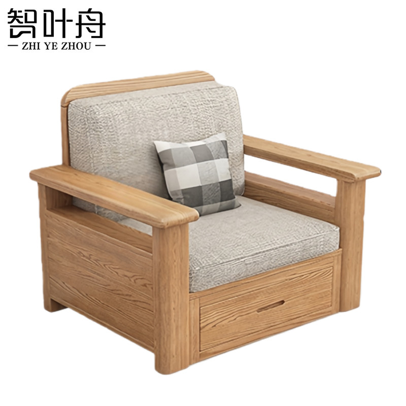 智叶舟沙发单人位90*75*88cm张