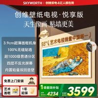 创维壁纸电视悦享版 55英寸 55AC11H 超薄无缝贴墙 一级能效 Mini LED 内置回音壁 不反光电视