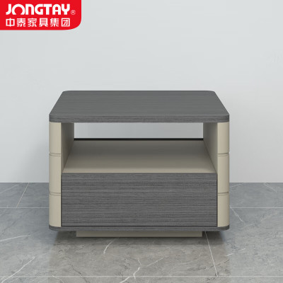 中泰(jongtay)办公室方茶几正方形简约现代沙发边柜置物柜0.6米 J-AT-QA07