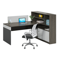 易企采 办公家具职员桌办公桌组合电脑桌员工位屏风隔断单人工位财务桌 单人位(不含椅)