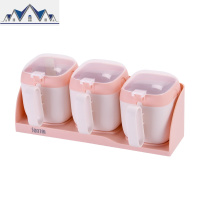 调料盒套装厨房用品盐罐壁挂免打孔家用调味罐佐料瓶组合装收纳盒 三维工匠