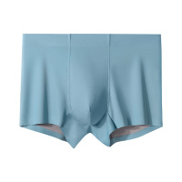 100支莫代尔+冰丝混纺双面男士内裤厂家定制贴牌桑蚕丝无痕内裤
