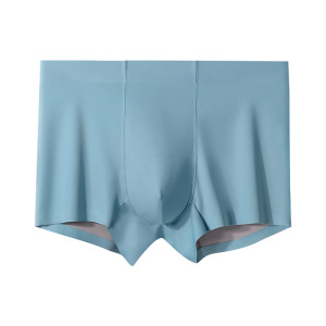 100支莫代尔+冰丝混纺双面男士内裤厂家定制贴牌桑蚕丝无痕内裤