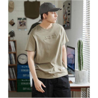 [2.5折价55元]唐狮夏季新款纯棉短袖t恤男潮休闲宽松圆领半截袖夏装半袖