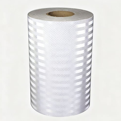 衡雁骏兴 反光胶带 白色晶彩格 30cm*30m 卷