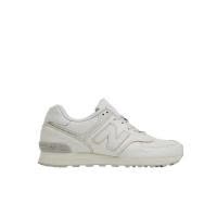 新百伦(New Balance)系带运动鞋圆头设计皮尔材质透气舒适男士跑