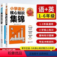 [2册划算装]数学+英语 小学通用 [正版]王朝霞核心知识集锦语文数学英语基础知识大盘点一二三四五六年级小学知识大全手册