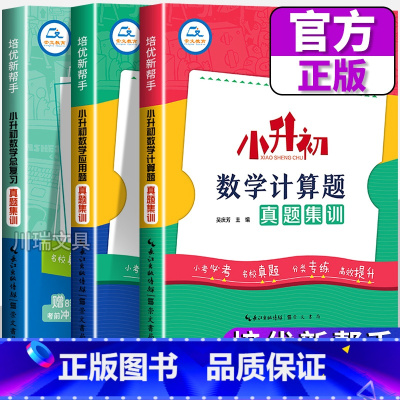 [计算题+应用题+总复习](数学3本)真题集训 [正版]小学升初中数学应用题真题集训培优新帮手假期预备新初一升学衔接课外