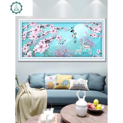 封后(FENGHOU)粘贴钻十字绣2020新款客厅钻石画花好月圆清新2019卧室满钻全贴版-180*70厘米-性价比