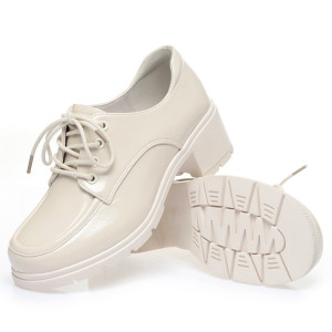 跨境深口女单鞋春秋新款中跟粗跟女士单鞋漆皮工作鞋中年女士皮鞋