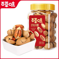 百草味(BE&CHEERY) 罐装碧根果500g 奶油味手剥零食