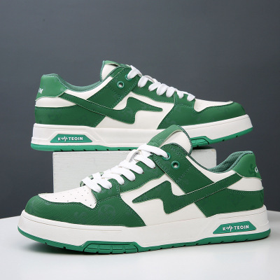 韩版男鞋新款秋季潮流百搭休闲平板鞋轻底空军一号板鞋