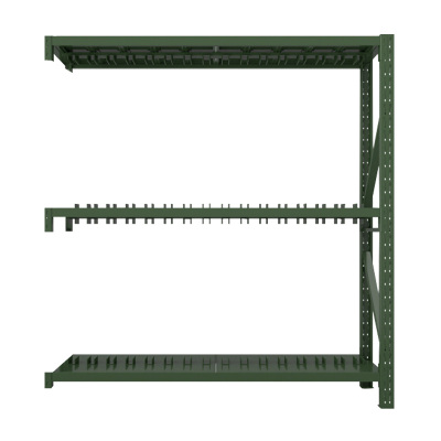 正斌消防铁锹镐农具摆放架安保装备器材存放架绿色盾牌货架双层盾牌中型-副架