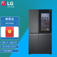 LG S651MC78 655L透视窗 黑色 真空隔热板 主动抗菌 门中门 双风系·对开门冰箱