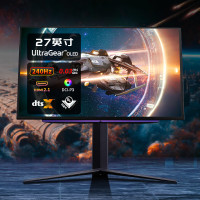 LG 27GR95QE 26.5英寸 自发光OLED 240Hz 0.03ms 灰阶 HDMI 2.1 支持DTS音效 UL低蓝光认证 游戏电竞显示器