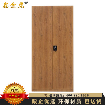 鑫金虎 办公家具办公柜文件柜钢质带锁资料柜档案储物柜办公室书柜通用两开收纳柜