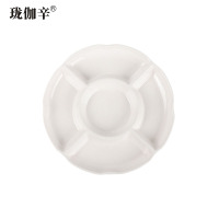 珑伽辛 密胺餐具五格拼盘 11英寸/个