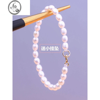 JiMi小米粒珍珠14K包金极简约复古细手链女 精致小巧气质手串送礼