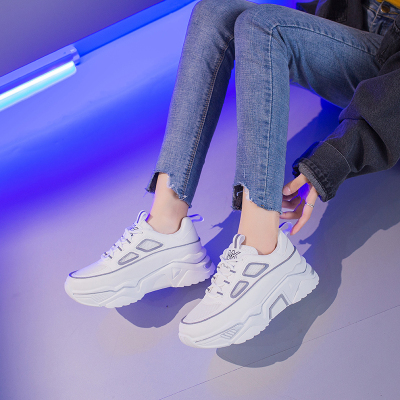 苏芈槿岸ins老爹鞋女2019韩版新款网面运动鞋女休闲百搭增高女鞋学生单鞋