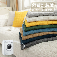 添福运 冬季毛绒沙发垫套装防滑沙发坐垫子123组合秋冬季灯芯绒沙发垫布艺简约北欧风沙发套罩巾沙发贵妃支持定制飘窗垫