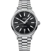 Mido经典复古黑盘男士自动机械腕表耐用mm不锈钢表壳