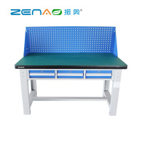 振奥 重型工作台车间操作台实验室工具台维修桌 1.5米横三抽+方孔挂板