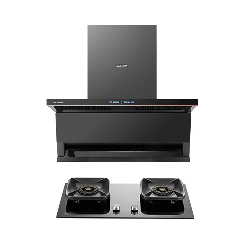 百得(BEST)华帝股份烟灶套装AC36+AQ35 26m³变频顶侧三吸900Pa静压烟灶联动5.0kW液化气