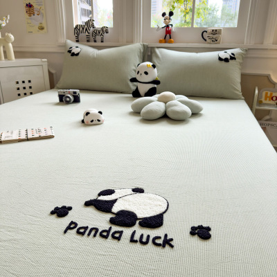 纯棉床笠单件新款四季通用100全棉床垫保护罩加厚床罩三件套