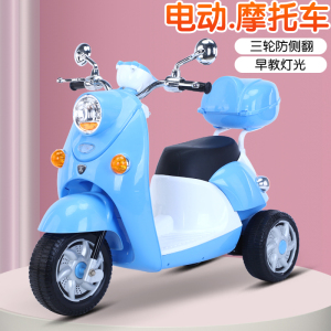 奇客电动车303儿童电动摩托车2-7岁男女学生电动三轮玩具车