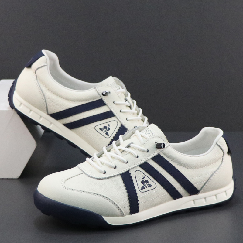 德训鞋男鞋新款百搭真皮一脚蹬时尚休闲鞋轻便软底软面运动鞋