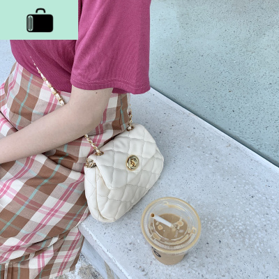 夏天菱格链条包女包2020韩版新款时尚简约百搭ins斜挎小包 云朵包NEW LAKE女士单肩包