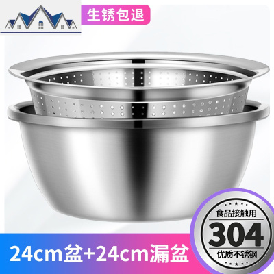 厨房置物架水沥水篮小用品厨具收纳架家用304不锈钢蔬菜篮子筐 三维工匠