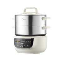 美的电蒸锅多功能家用两层蒸锅上蒸下煮蒸煮炖多功能一体锅加高蒸笼MZ-ZGC2852C