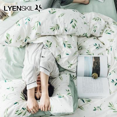 家柏饰(CORATED)简约四件套全棉全棉床单被套床上用品1.8m宿舍单人学生三件套