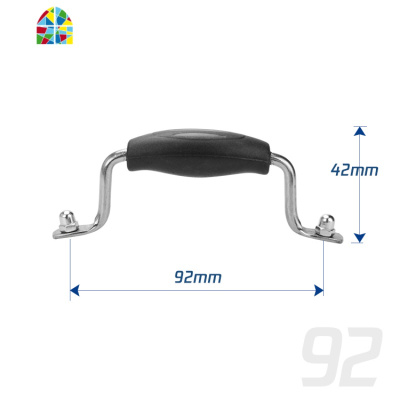 双孔锅盖把手 炒锅配件大锅盖提手 不锈钢盖锅盖帽通用防烫 FENGHOU H中心孔距110mm