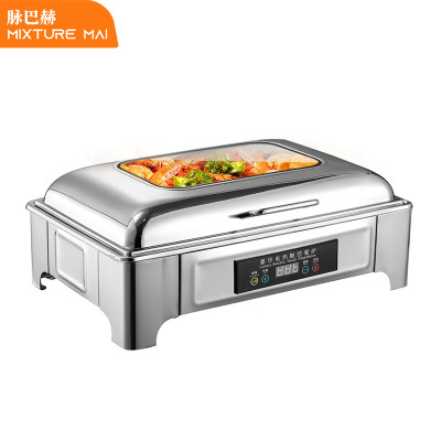 脉巴赫 经济款保温餐炉布菲炉 数显温控长方形液压餐炉MBH-KY-JJ01S-C