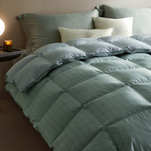 罗莱家纺 羽绒被 A类95%水洗鹅绒被子保暖冬被芯 约3斤绿