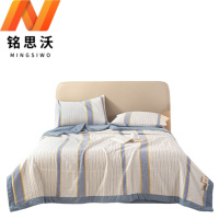 铭思沃四件套150*200cm床 蓝条纹 套