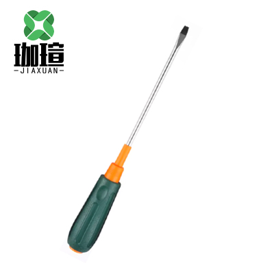 珈瑄 螺丝刀一字 家用紧固螺丝刀工具手动螺丝刀 8*200mm 单位:把